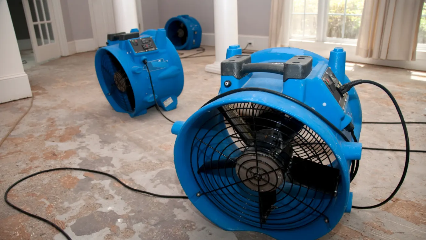 Water damage restoration by Sagamore Water Restoration near McCordsville, IN